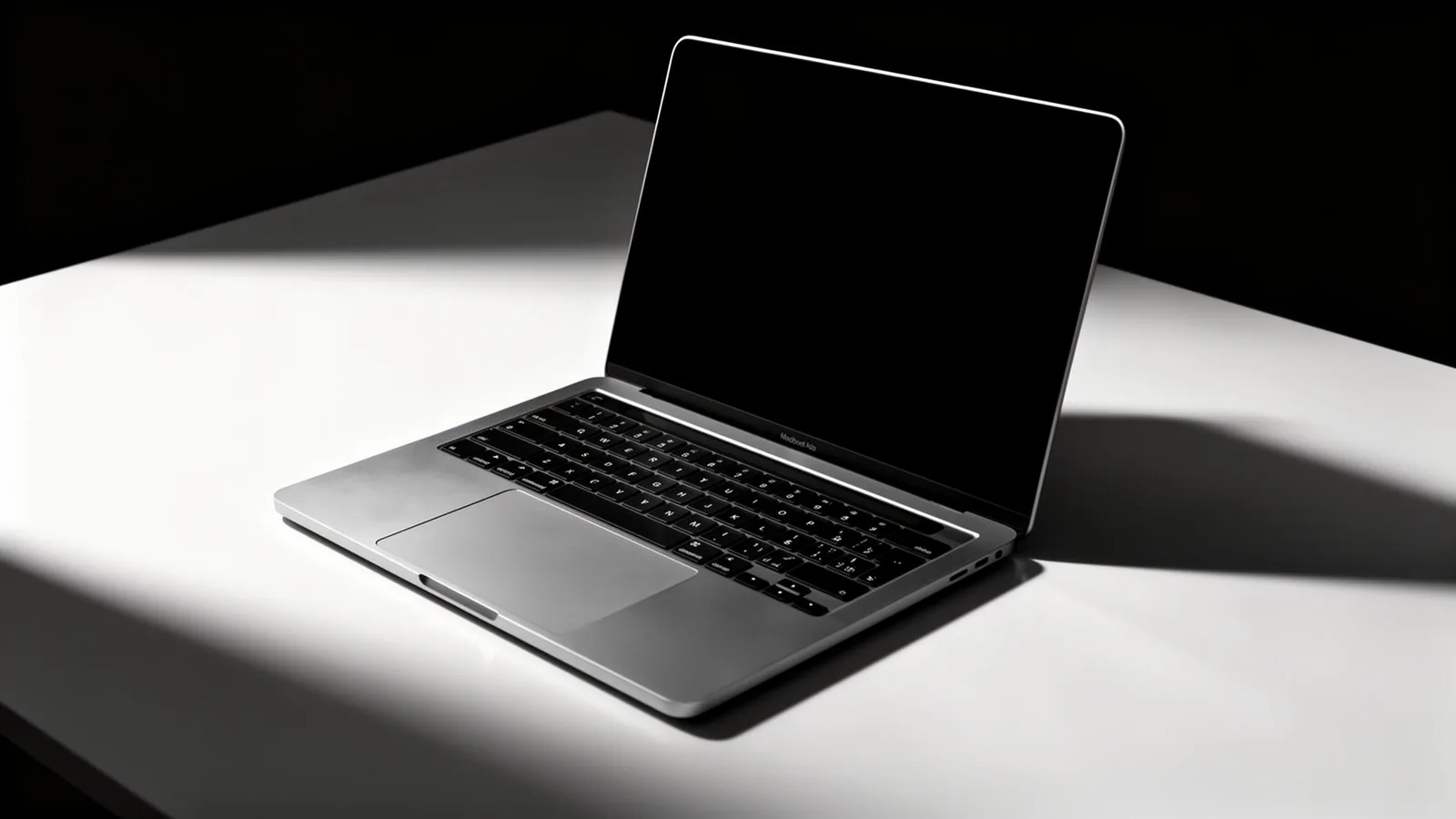 MacBook on a desk